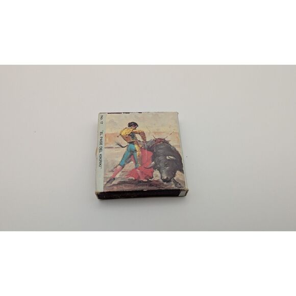 Vintage Talisman “Olé” Spanish Matchbox  Bullfighting Art  Collectible Full Box - Picture 2 of 3